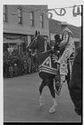 Riding a horse